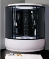 Гидромассажная душевая кабина с парогенератором и гидро-аэро массажем Arte B6019sm (150x150)