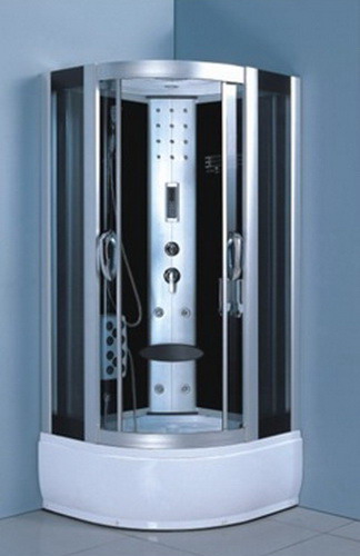 Гидромассажная душевая кабина с парогенератором и гидро-аэро массажем Arte 610sm (130x130)
